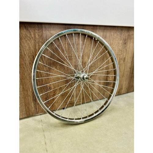 Переднее колесо для велосипеда с 20-дюймовым стальным хромированным ободом и 36 спицами