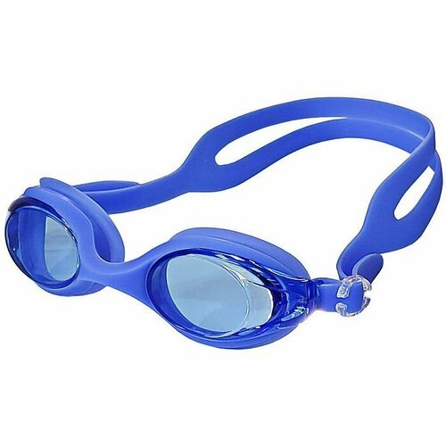 Очки для плавания SPORTEX взрослые, силикон, ТПУ (синий)