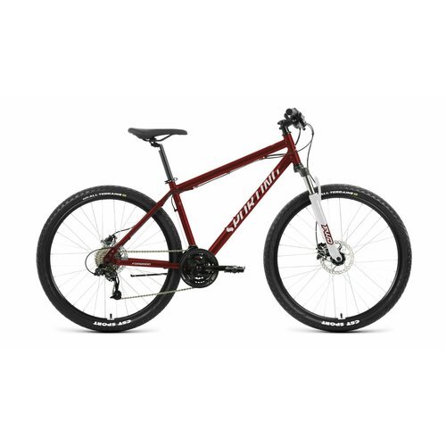 Велосипед FORWARD SPORTING 3.2 HD 27,5' рост. 17' 2023, темно-красный/серебристый
