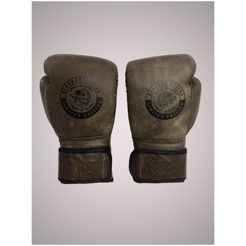 Боксерские Перчатки из натуральной кожи REVANSH PRO RETRO BLACK 20 унций