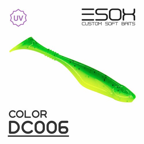 ESOX Богатырь 4' (100мм) [5шт.] DC006 / Мягкая приманка для рыбалки