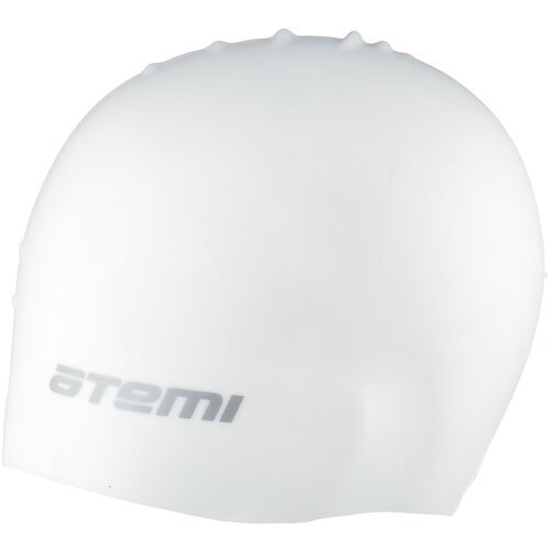 Шапочка для плавания ATEMI, силикон (белый) SC108