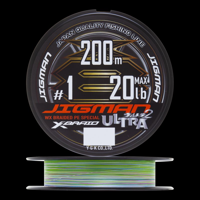 Шнур плетеный YGK X-Braid Jigman Ultra X8 #1,0 0,165мм 200м (5color)