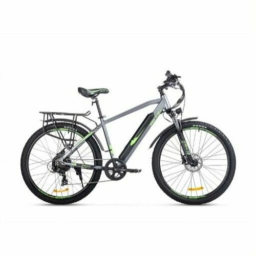 Электровелосипед Eltreco XT 850 Pro (Серо-зеленый-2674)