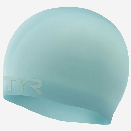 Шапочка для плавания TYR Wrinkle Free Silicone Cap (450 Голубой, O/S)