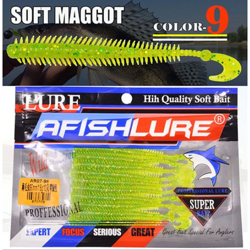 Твистер AfishLure - Soft Maggot color 9 (10шт)