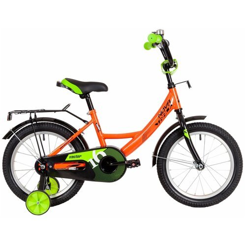 Детский велосипед Novatrack Vector 16' (2022) 16 Оранжевый
