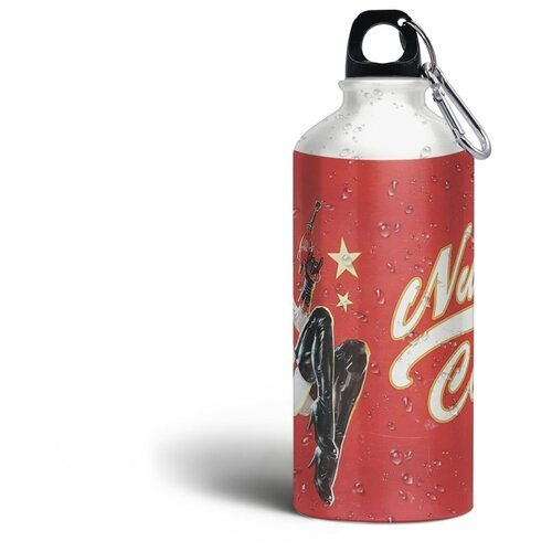 Бутылка спортивная/туристическая фляга Fallout Нука-кола - 612