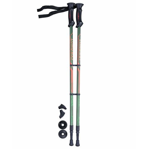 BERGER Longway 2-секционная 77-135 см, 2 шт., темно-зеленый/оранжевый