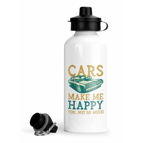 Спортивная бутылка Luzimuzi Автомобили Cars make me happy