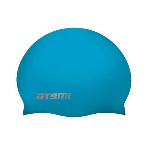 Шапочка для плавания ATEMI, силикон (голубой) SC103