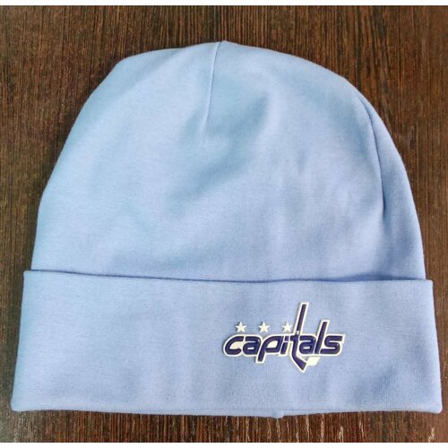 Для хоккея Вашингтон Кэпиталс подростковая шапка хоккейного клуба WASHINGTON CAPITALS (США ) тонкая подшлемник Голубая