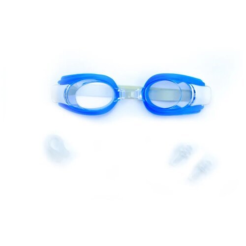 ONLYTOP Очки для плавания, взрослые + беруши, цвет синий