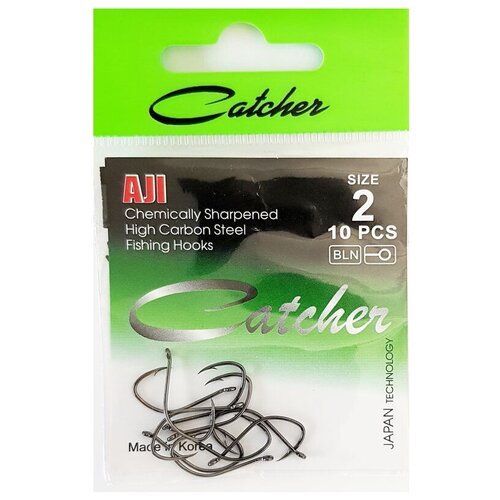 Крючок 'Catcher' AJI Size 2 (3 пакетика)