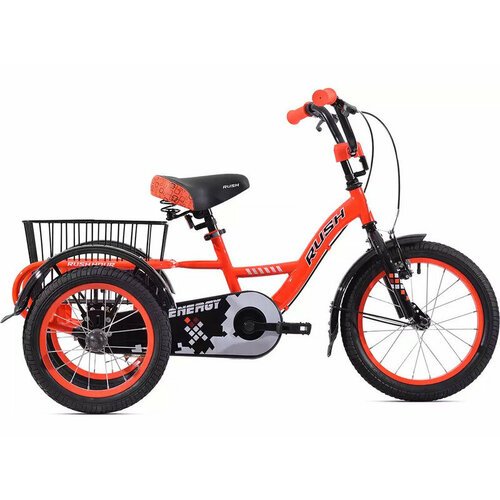 Детский велосипед Rush Hour Energy 16, год 2024, цвет Оранжевый