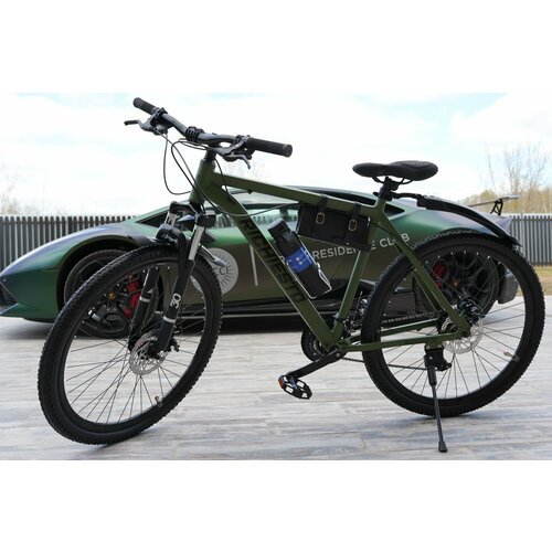 Велосипед 29 Richiesto Алюминиевая рама Горный Взрослый/Подростковый, зеленый матовый