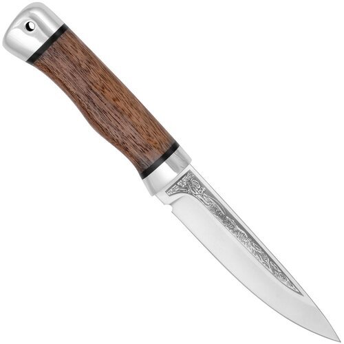 Нож 'Пескарь' АИР Златоуста из 95х18 с рукоятью из ореха
