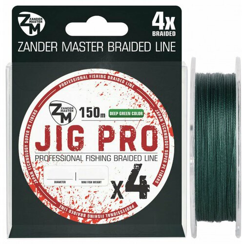 Леска плет. ZM Jig Pro 0.14 150м зеленая