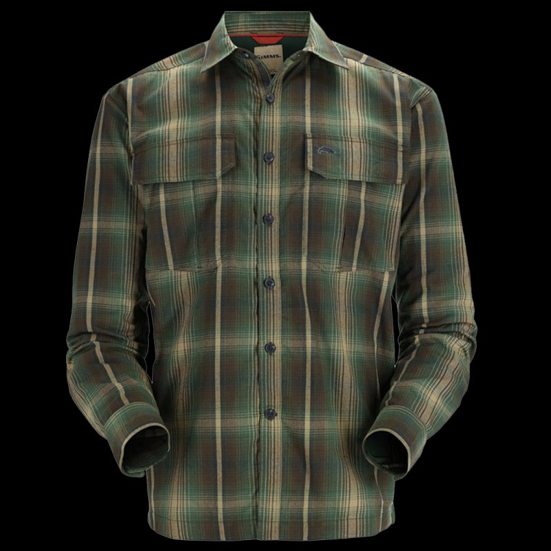 Рубашка Simms Coldweather LS Shirt L Forest Hickory Plaid