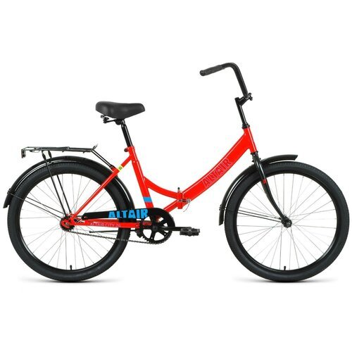 Велосипед ALTAIR CITY 24 (24' 1 ск. рост. 16') 2022, красный/голубой, RBK22AL24014