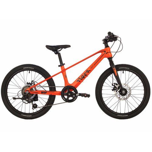 Детский велосипед Novatrack Tiger 20, год 2024, цвет Оранжевый