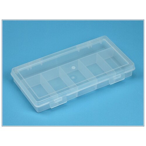 Коробка для приманок PolymerBOX 2406 (6 ячеек) 240 х 130 х 35 мм, цв. Прозрачный