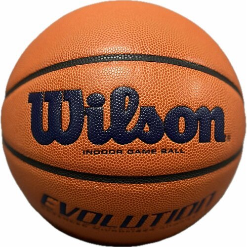 Баскетбольный мяч Wilson Evolution. Размер 7. Orange/Blue. Indoor