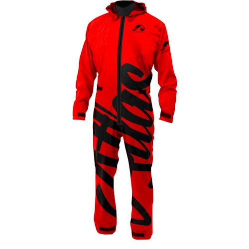 Гидрокостюм герметичный сухой с неопреновыми манжетами Atlas Sport Suit, красный, размер XL