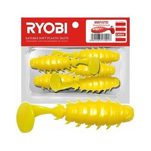 Мягкая силиконовая приманка риппер Ryobi MEFISTO (60mm), CN004 (sweet melon), ( упк. 5 шт.)