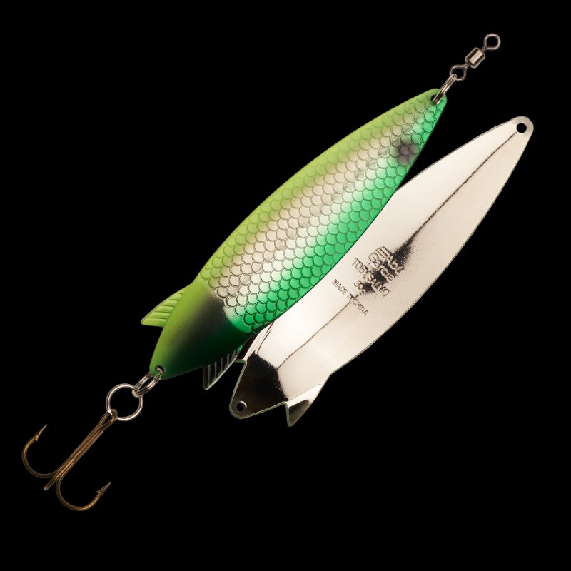 Блесна колеблющаяся Abu Garcia Toby Salmo 30гр #Green/YE