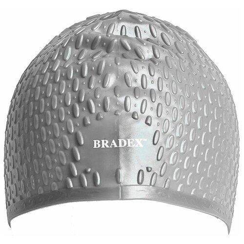 Шапочка для плавания Bradex SF 0339 силикон серый