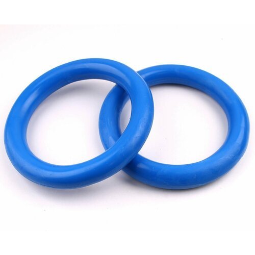 Гимнастические кольца круглые без шнура 2 шт. синие