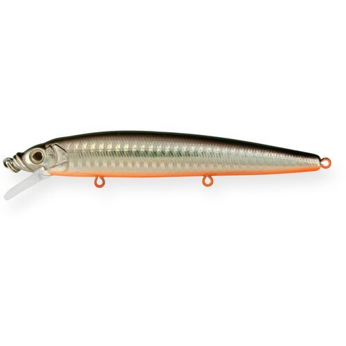 Воблер Минноу Strike Pro Alpha Minnow 115, цвет: A70-713 Black Silver OB, (EG-033F#A70-713)