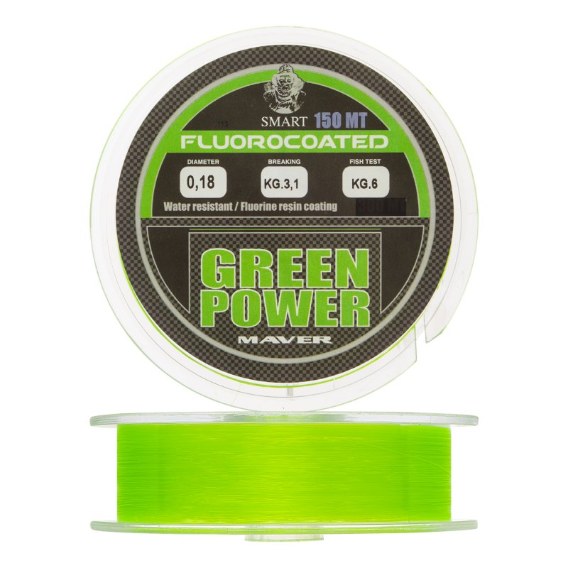 Леска монофильная Maver Green Power 0,18мм 150м (green)