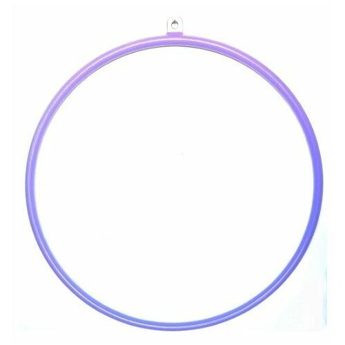 Металлическое кольцо для воздушной гимнастики, с подвесом, цвет фиолетовый, диаметр 95 см.