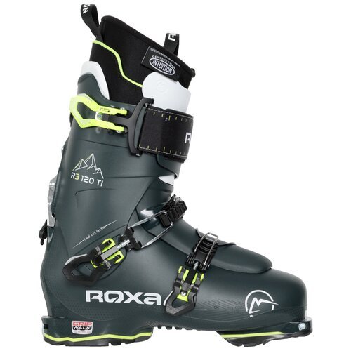 Горнолыжные ботинки ROXA R3 120 TI I.R., р.38.5(24.5см), Dk Green/Dk Green/Dk Green-White