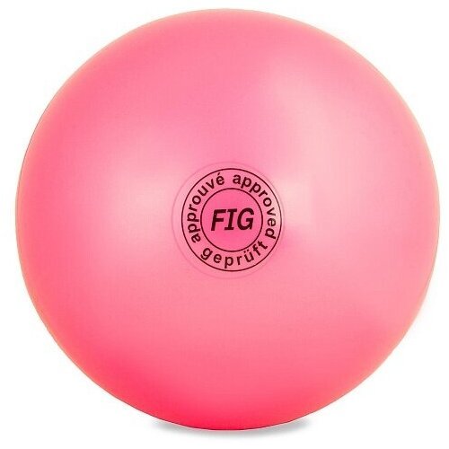 Мяч для художественной гимнастики Larsen AB2803, 15 см, розовый