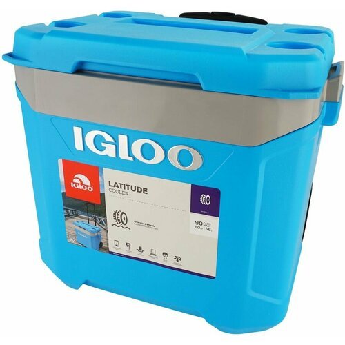 Изотермический контейнер Igloo 00034664, синий и серебристый