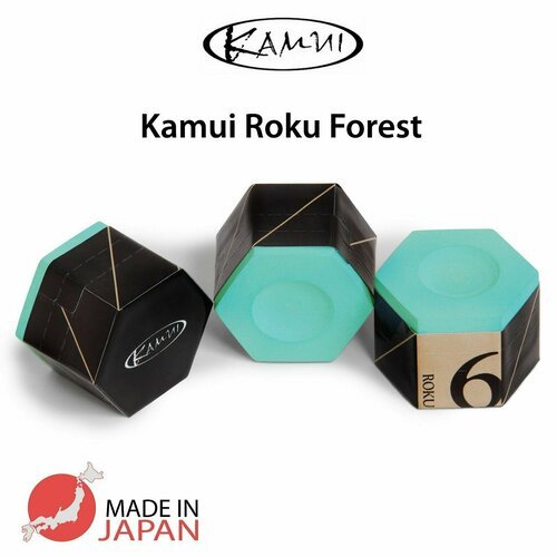 Мел для бильярда Камуи Року зеленый / Kamui Roku Forest, 1 шт.