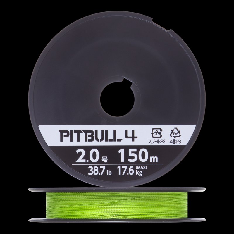 Шнур плетеный Shimano Pitbull 4 #2,0 0,235мм 150м (lime green)