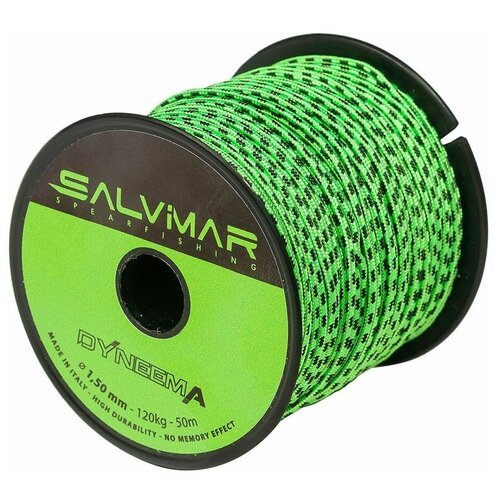 Линь Salvimar DYNEEMA зеленый ø 1,5 мм 120 кг. (катушка 50 м. цена за метр)