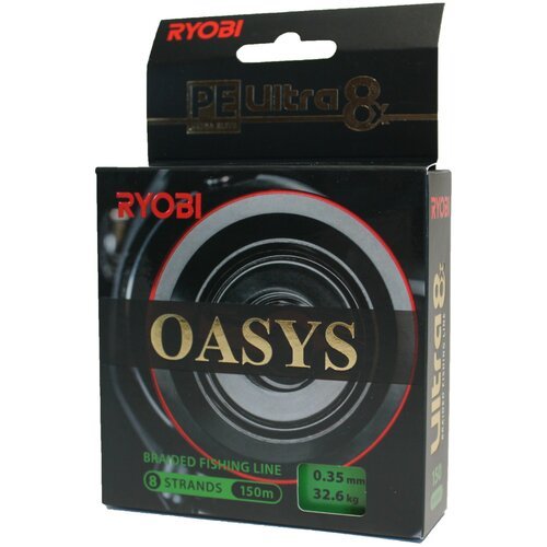 Плетеный шнур RYOBI OASYS Dark Green 0,35mm 150m