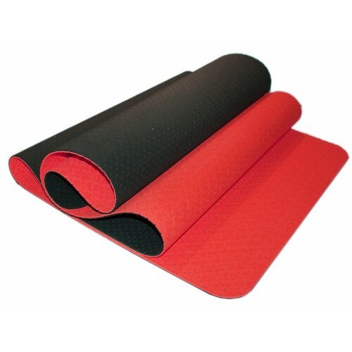 Коврик для йоги перфорированный: OTPE-6MM (Красно-чёрный)