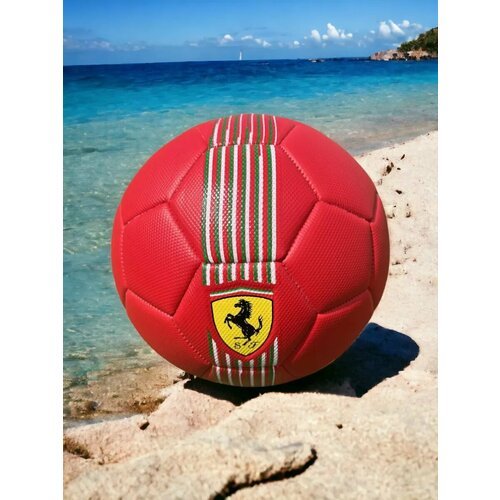 Мяч футбольный с логотипом 'Ferrari' Ф-03, красный