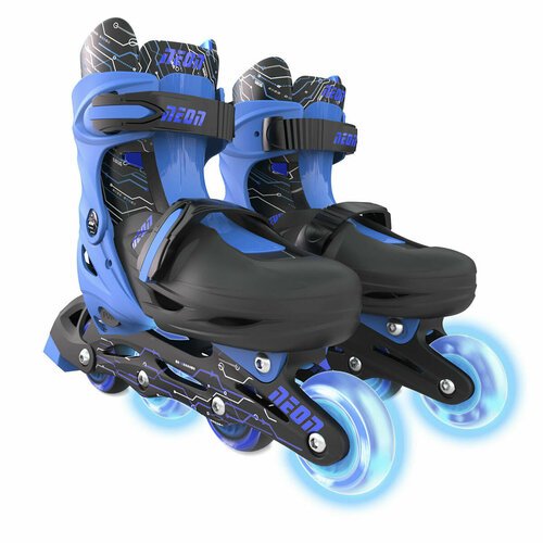 Роликовые коньки YVolution Neon Combo Skates, синий (размеры 29-32)