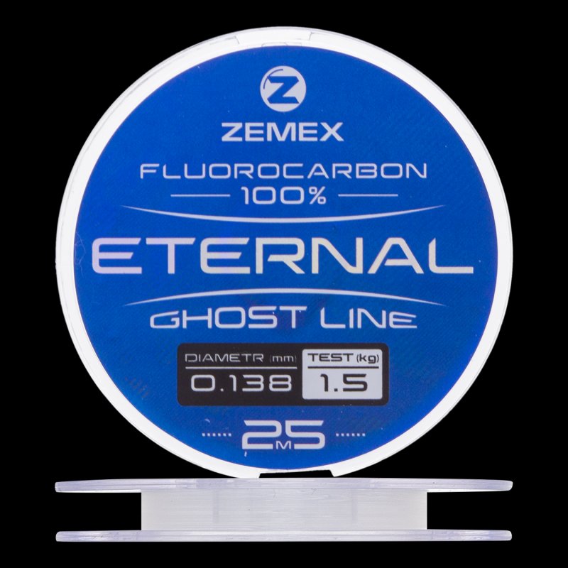 Флюорокарбон Zemex Eternal 100% Fluorocarbon 0,138мм 25м (clear)