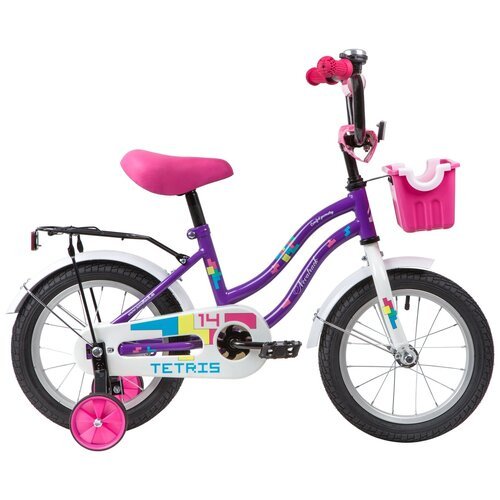Детский велосипед Novatrack Tetris 14 Фиолетовый (2018)