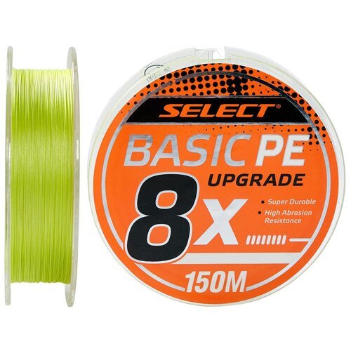 Шнур Select Basic PE 8x 150m (светло-зелёный) #0.6/0.1mm 12LB/5.5kg