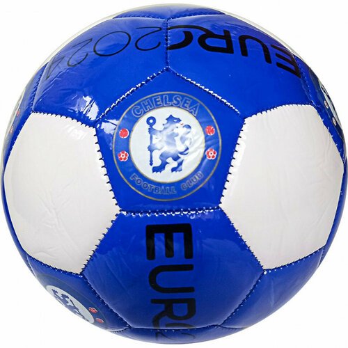 Мяч футбольный Chelsea E40759-1 машинная сшивка (сине/белый)