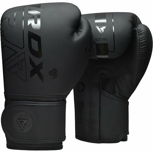 Боксерские перчатки RDX F6 8oz черный матовый